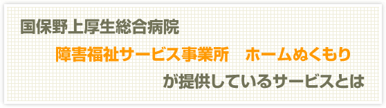 精神障害者福祉ホームB型とは